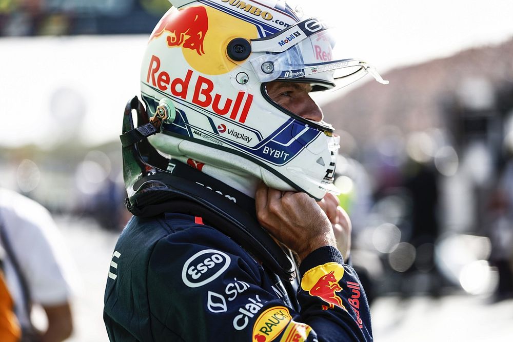 Pole man Max Verstappen, Red Bull Racing, in Parc Ferme