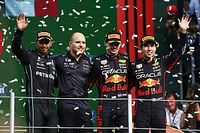Verstappen gana en México y establece récord, Pérez en podio