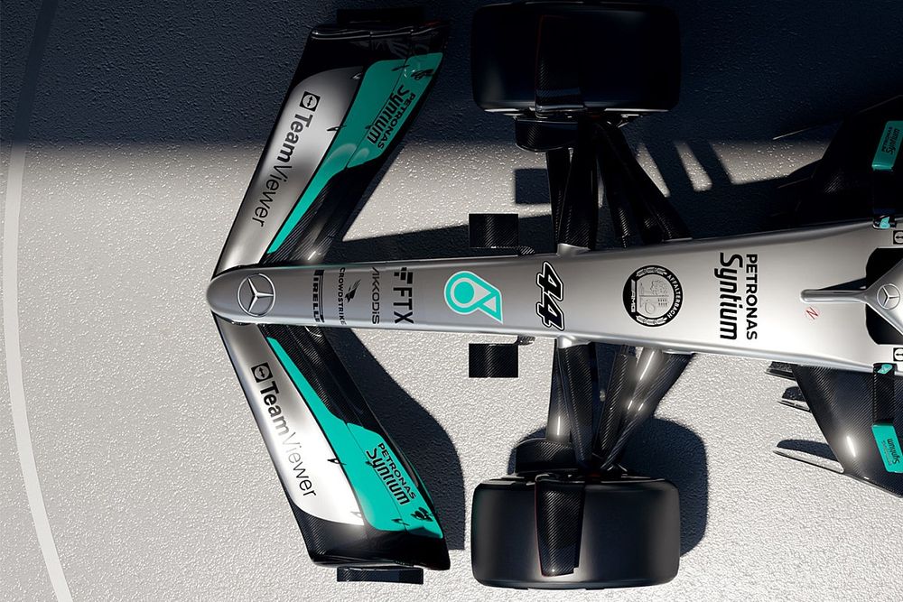 Detalle del Mercedes W13