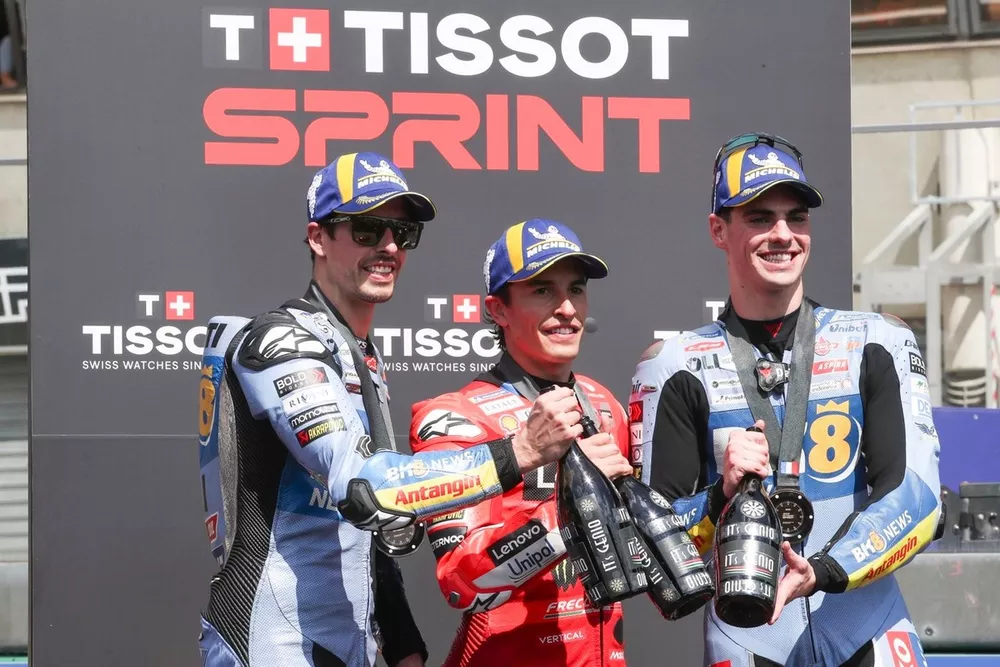 Ferm&iacute;n Aldeguer, Gresini Racing, Alex M&aacute;rquez, Gresini Racing, Marc M&aacute;rquez, Ducati Team