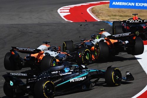 Zak Brown califica de "terrible" el choque que dejó a Norris y a Piastri afuera en Austin