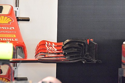 Ferrari: l’ala anteriore senza upper flap simula le regole 2019