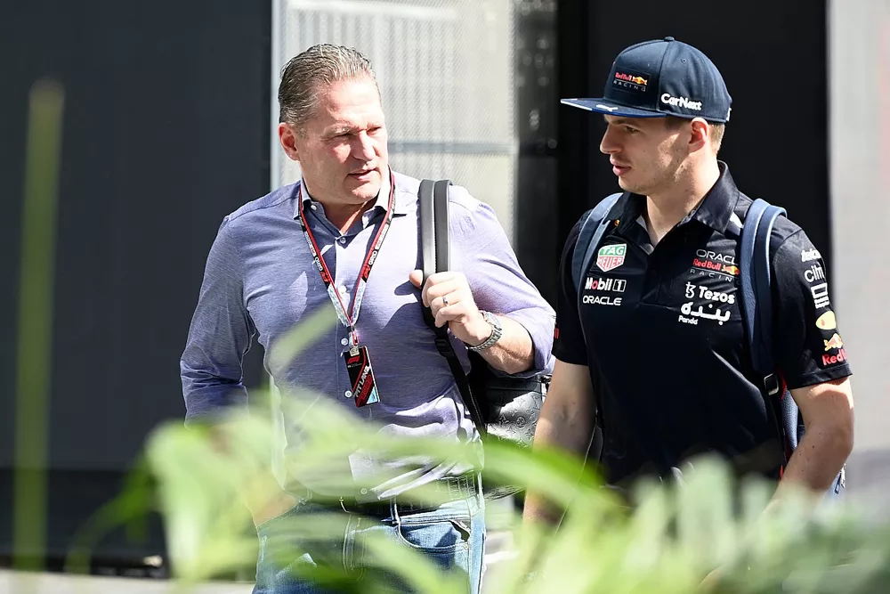 Max Verstappen, Red Bull Racing and his father Jos Verstappen 
