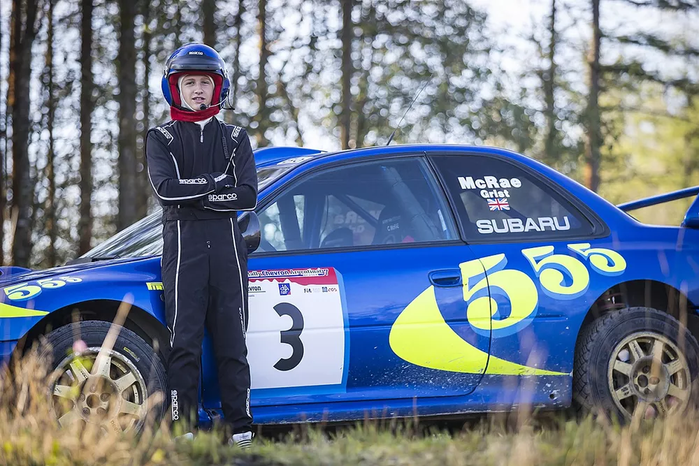 Max Girardo pilote une Subaru Imprezza de 1997 de Colin McRae