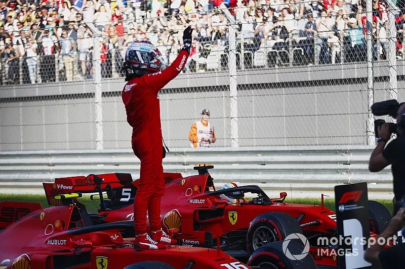 Polesitter Charles Leclerc, Ferrari SF90