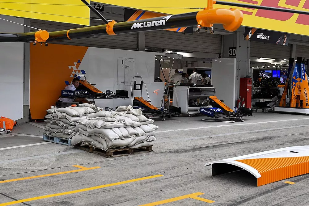 Wet weather preparations with sand bags