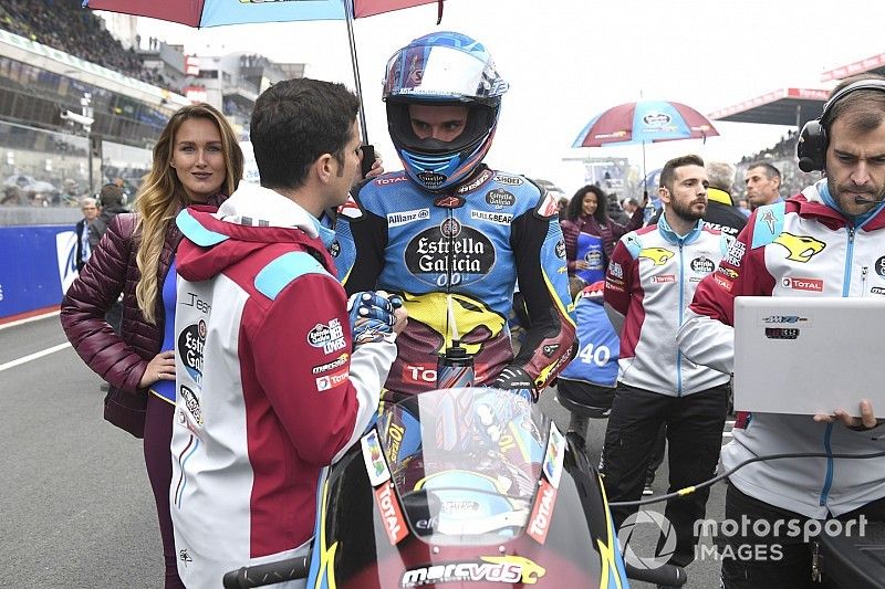 Alex Márquez, Marc VDS Racing habla con Joan Olivé, director del equipo