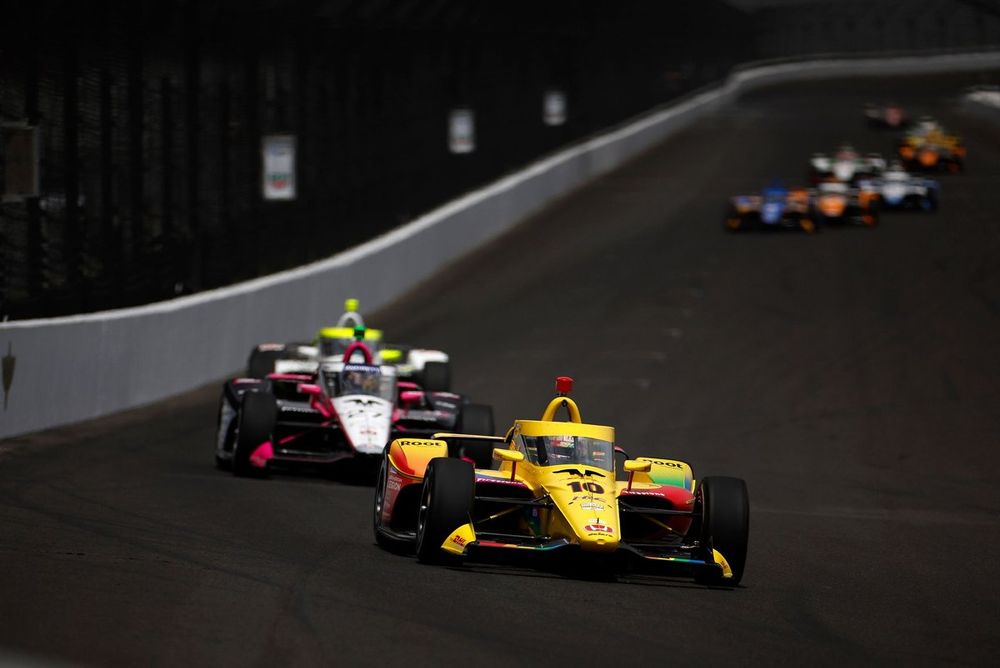 Alex Palou, Chip Ganassi Racing Honda, Kyle Kirkwood, Andretti Global Honda