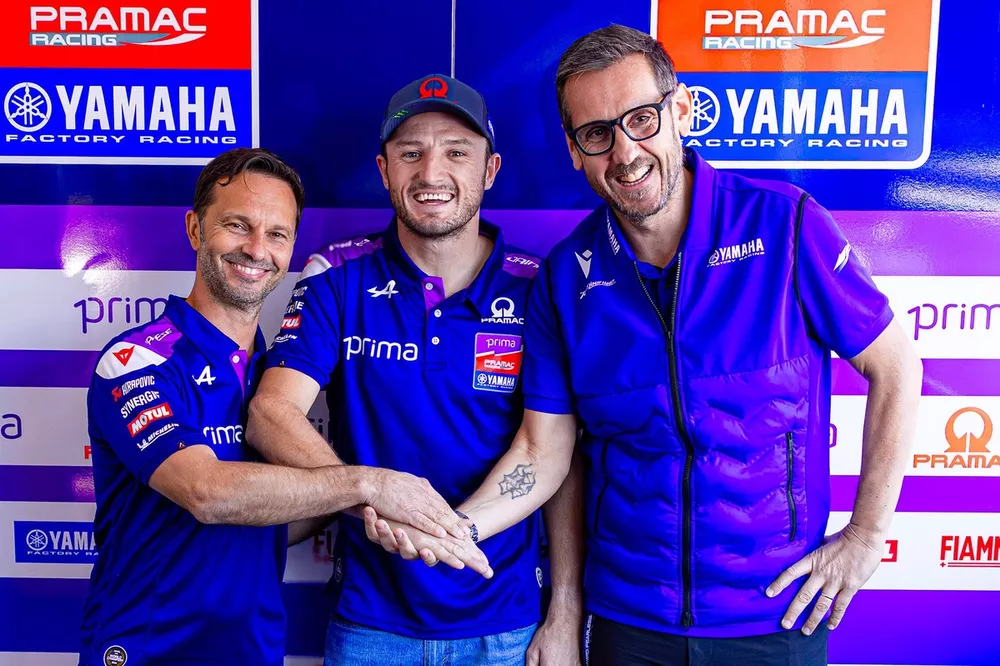 Jack Miller, Pramac Racing, avec Gino Borsoi et Paolo Pavesio