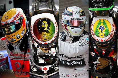 Photos - Les casques de Lewis Hamilton depuis 2007