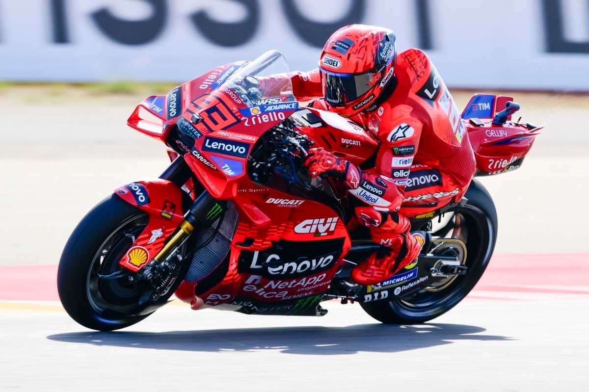 MotoGP | Marquez si prende pole e record ad Aragon, 3° Morbidelli e 4° Bagnaia