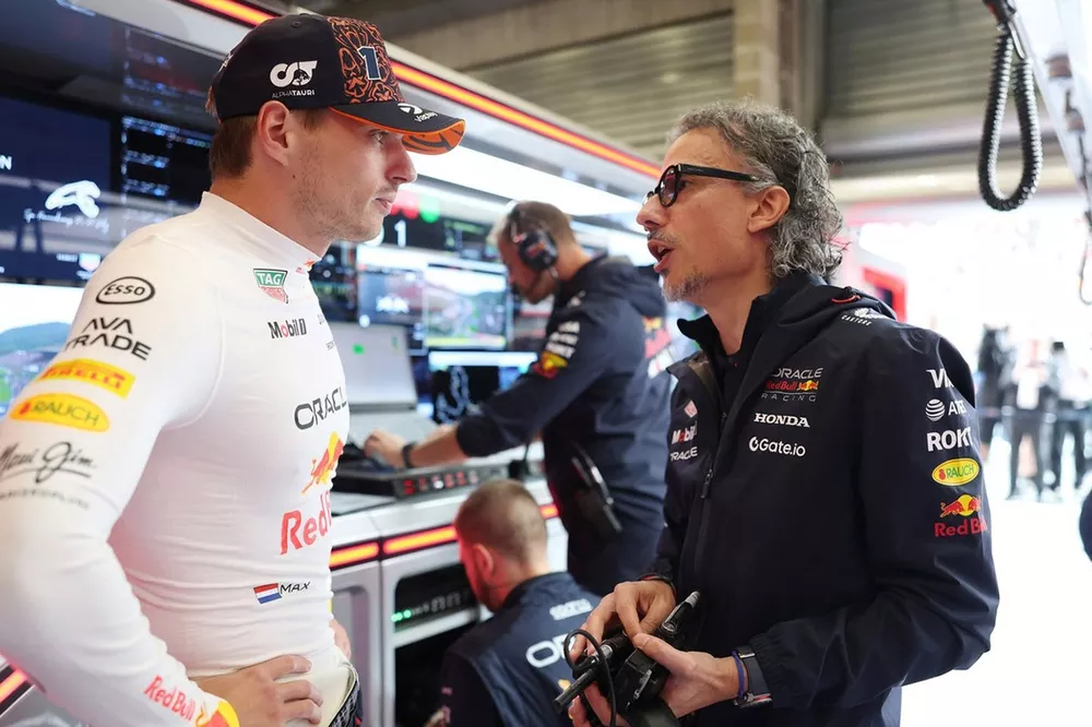 Max Verstappen, Red Bull Racing, Laurent Mekies, Red Bull Racing Team Principal
