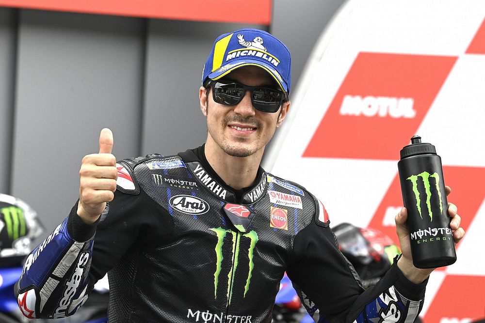Ganador de la pole Maverick Viñales, Yamaha Factory Racing