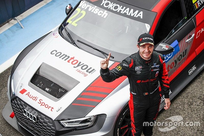 Race winner Fr&eacute;d&eacute;ric Vervisch, Comtoyou Team Audi Sport Audi RS 3 LMS