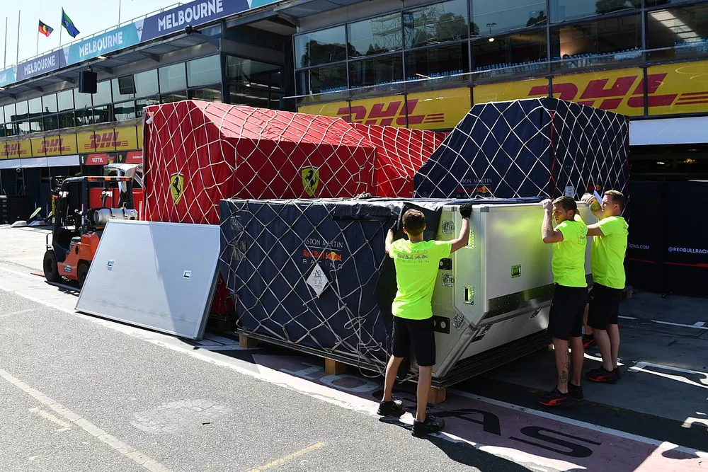 Freight arrives
