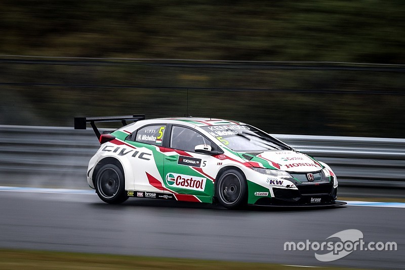 WTCCもてぎレース2:大雨で赤旗終了。ミケリスが優勝、道上リタイア