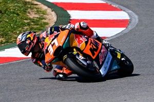 Moto2-Rennen in Portimao 2023: Pedro Acosta hält Aron Canet in Schach