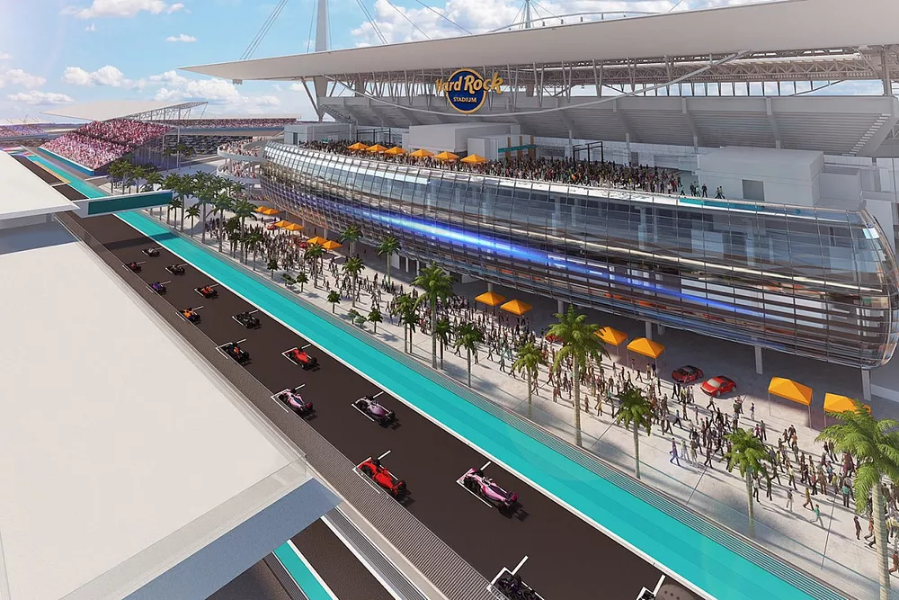 Miami track rendering