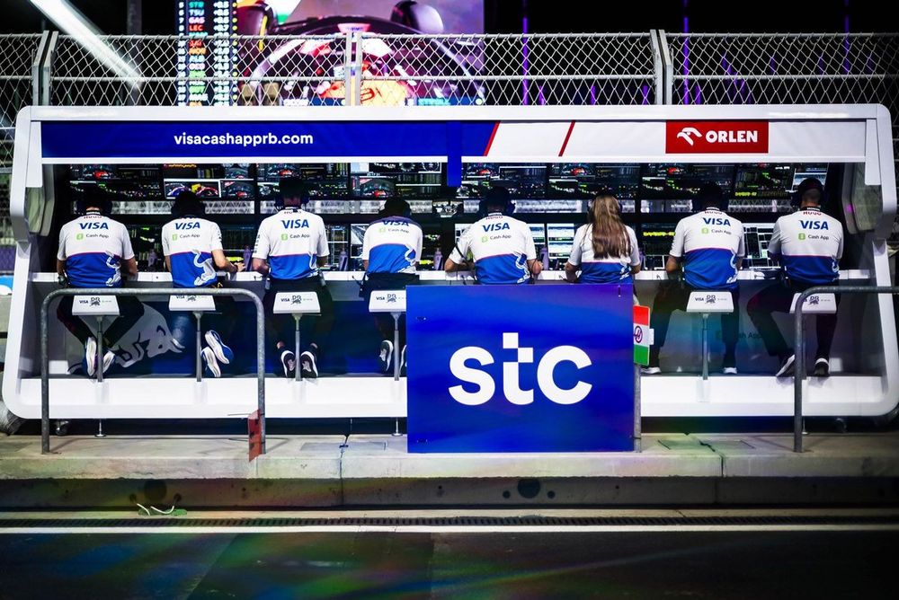 RB F1 Team pit gantry