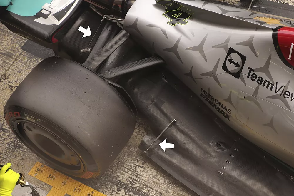 Mercedes W13 verstevigde vloer