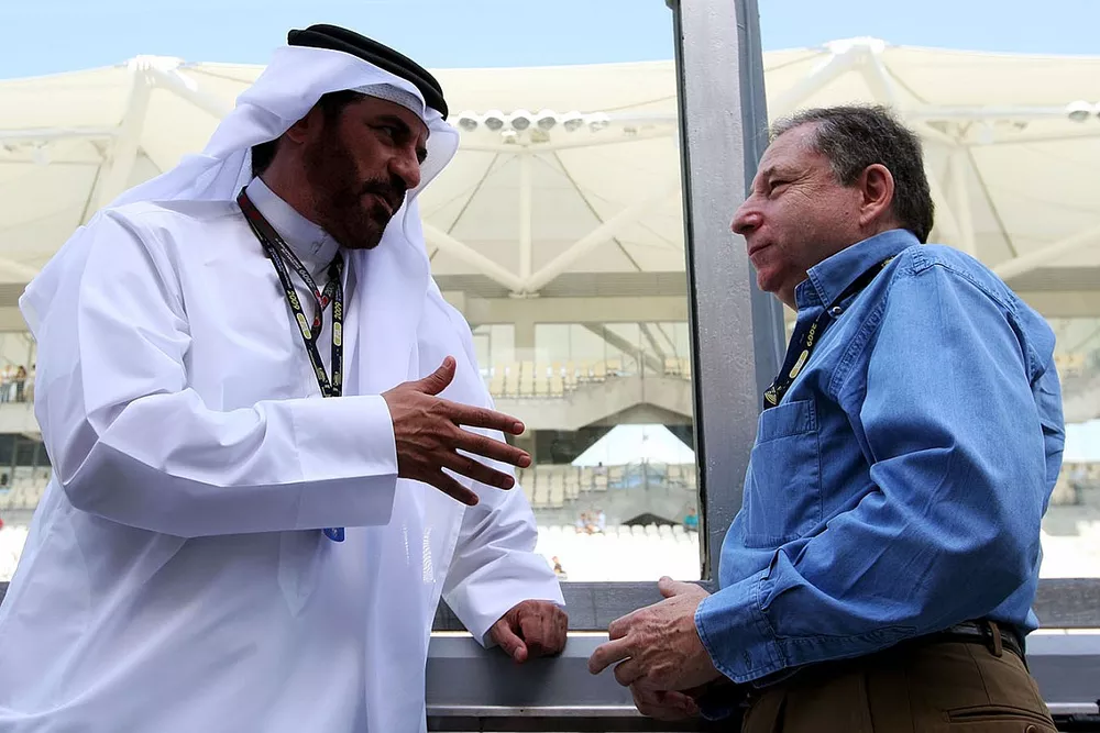محمد بن سليم وجان تود، رئيس الاتّحاد الدولي للسيارات
