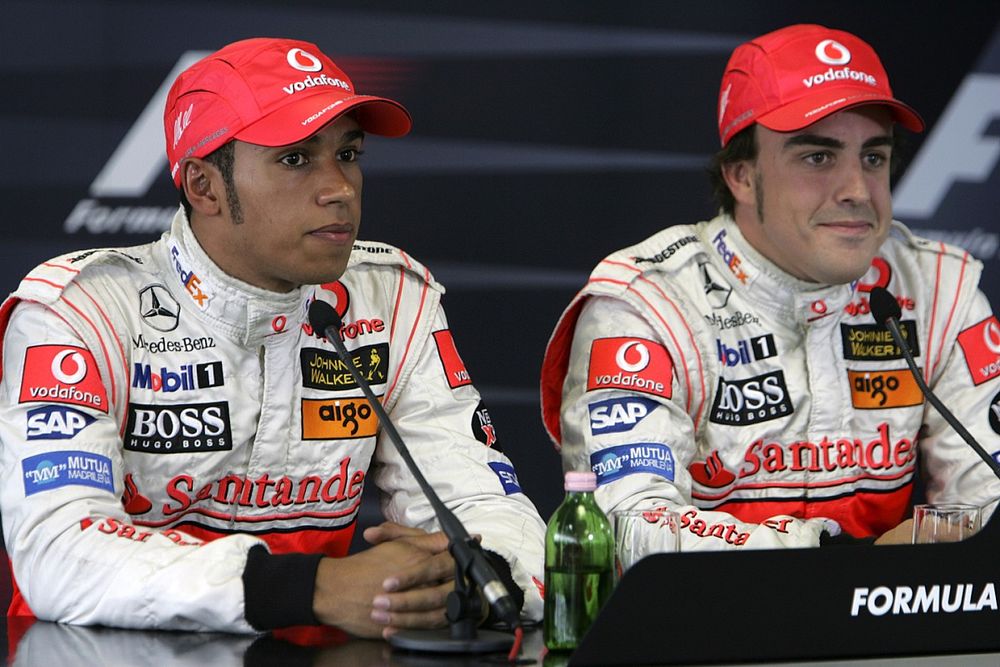 Lewis Hamilton, McLaren and Fernando Alonso, McLaren