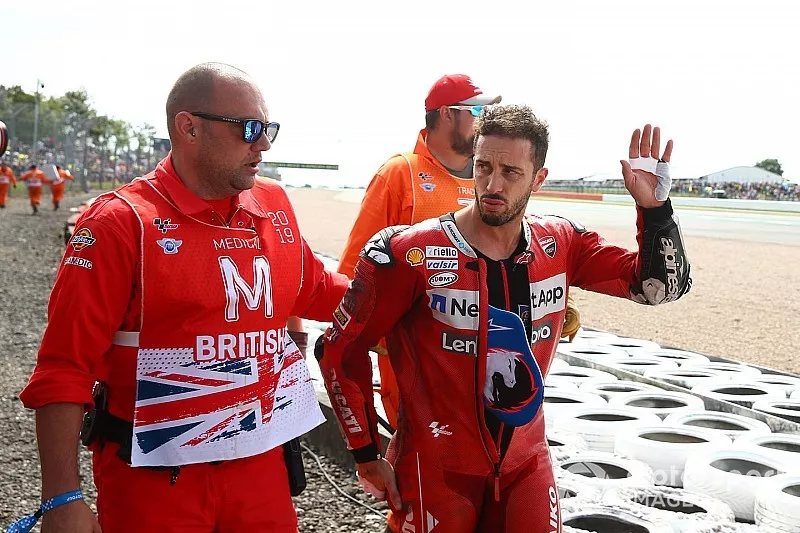 Andrea Dovizioso, Ducati Team despu&eacute;s del accidente