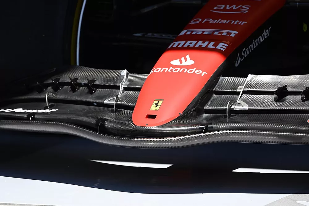 Ferrari SF-23, dettaglio del muso
