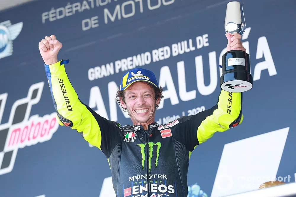 Podium: third place Valentino Rossi, Yamaha Factory Racing