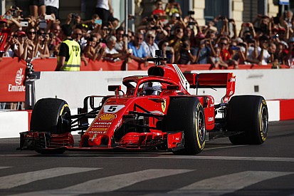 Vettel suffers embarrassing shunt in Milan F1 demo