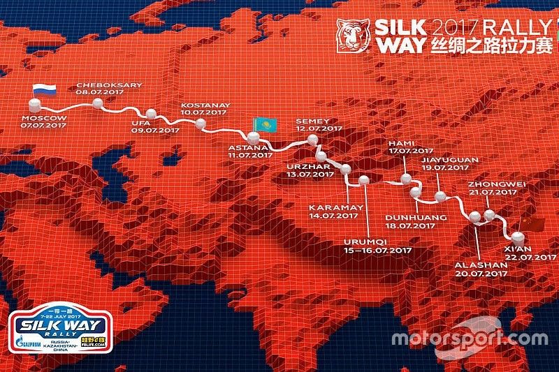 2017 Silk Way rally map