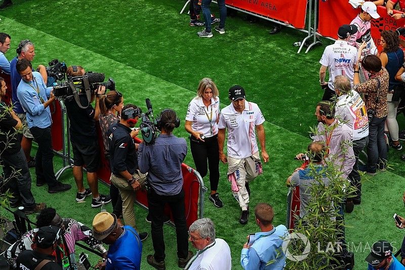 Sergio Pérez, Sahara Force India y Esteban Ocon, Sahara Force India