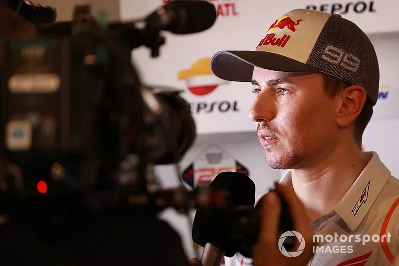 Jorge Lorenzo, Repsol Honda Team, avec la presse