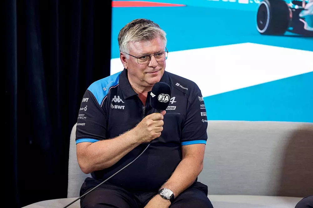 Otmar Szafnauer, Team Principal, Alpine F1 Team, in the team principals Press Conference