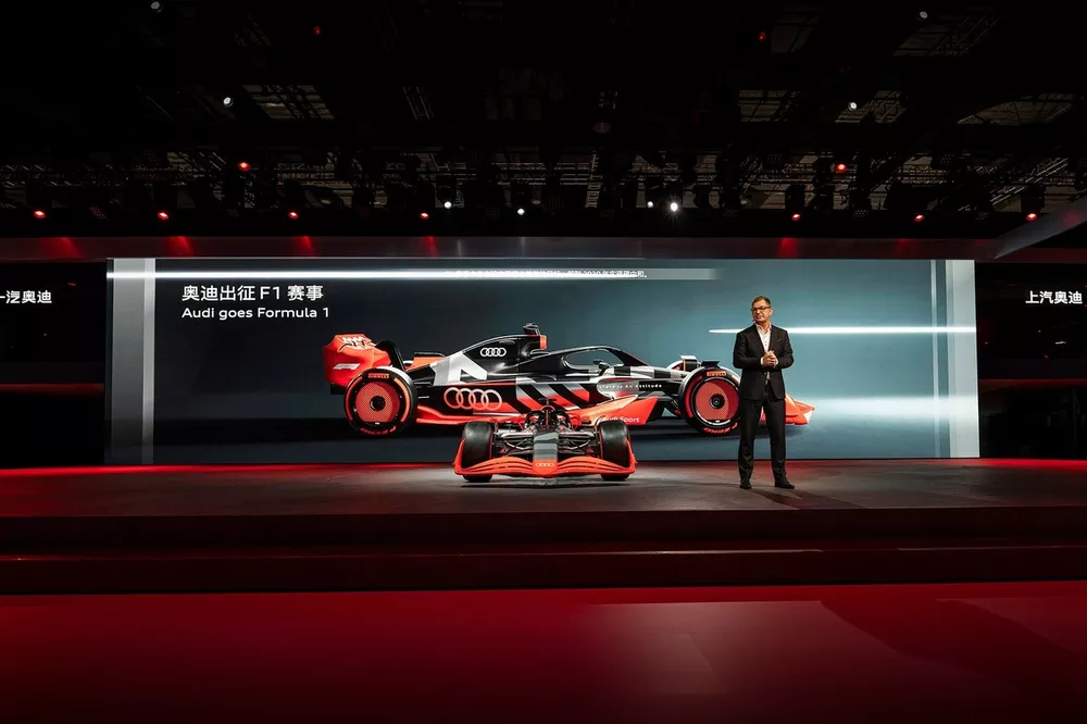 Audi CEO Markus Duesmann during the Audi press conference at Auto Shanghai 2023