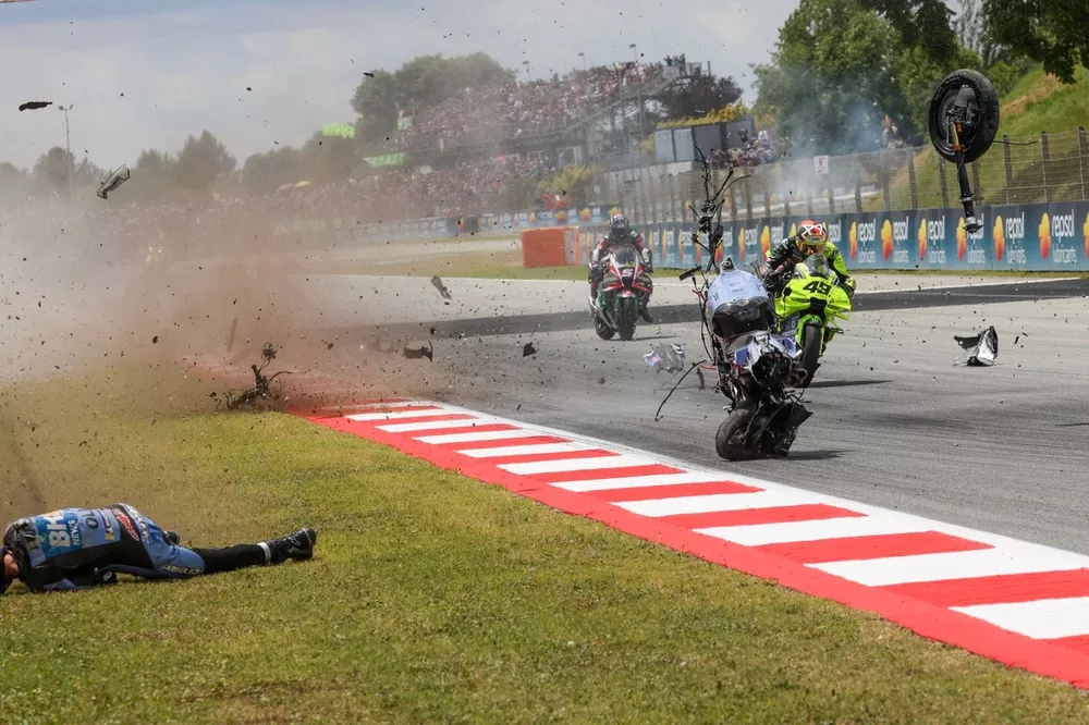 El accidente de Alex M&aacute;rquez, de Gresini Racing