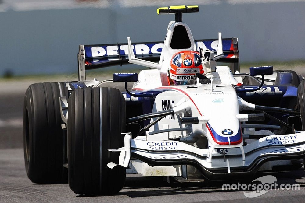 Robert Kubica, BMW Sauber F1.08 celebrates his maiden victory