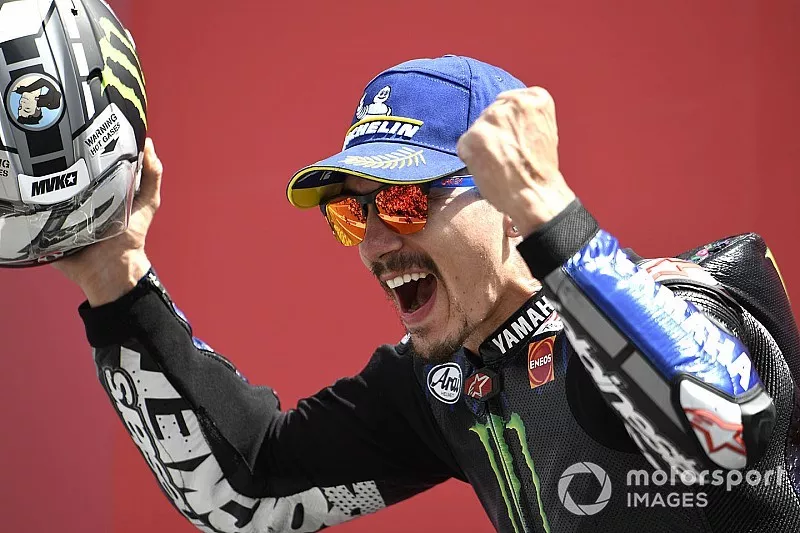 Podium: race winner Maverick Vinales, Yamaha Factory Racing