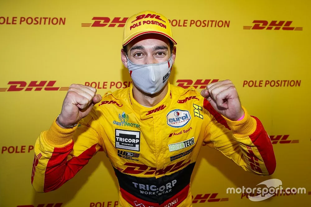 Pole sitter Nathanael Berthon, Comtoyou DHL Team Audi Sport Audi RS3 LMS