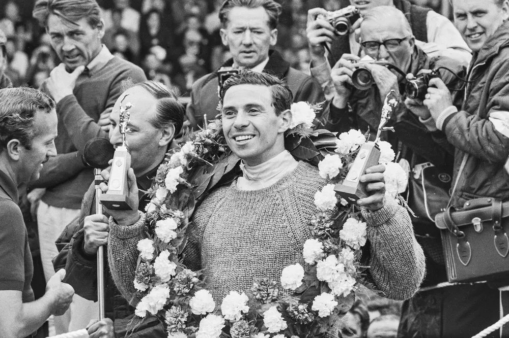 Race winner Jim Clark