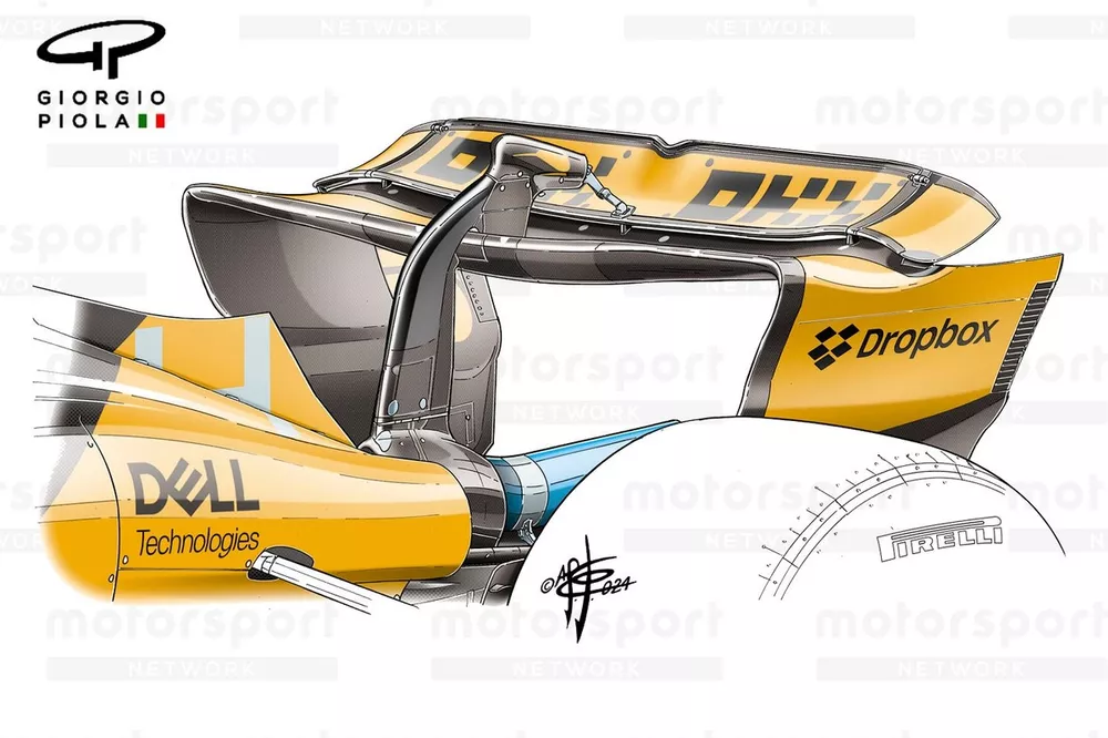 Aile arri&egrave;re McLaren MCL38