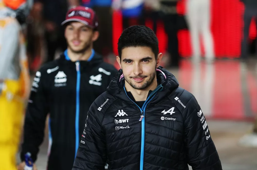 Esteban Ocon, Alpine F1 Team, attends the drivers parade 