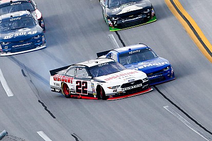 Two drivers celebrate in hectic Talladega finish, but only Sadler wins
