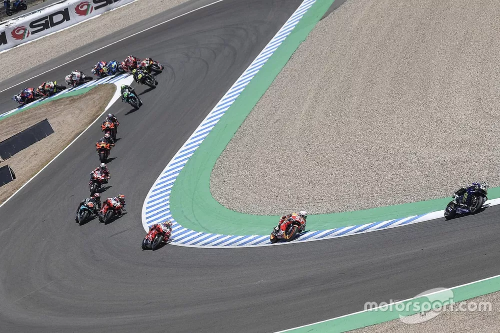 Acción de MotoGP en Jerez