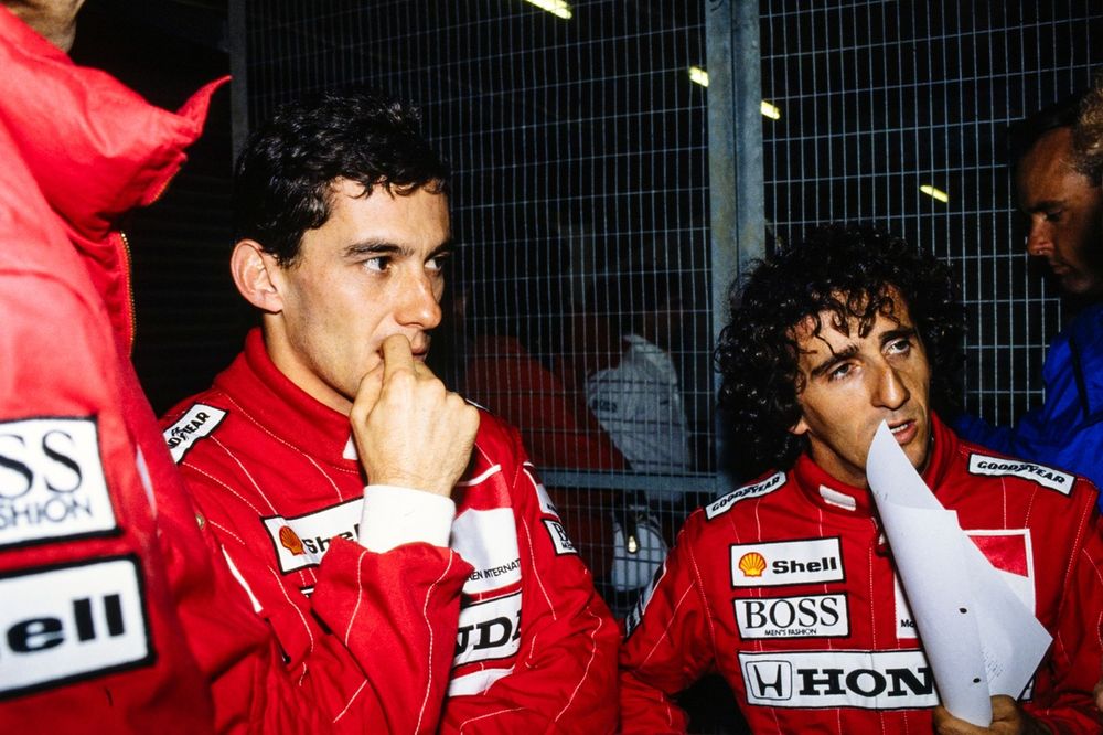Ayrton Senna and Alain Prost