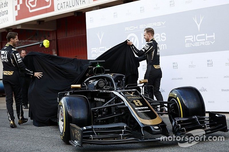 Kevin Magnussen, Haas F1 Team, Romain Grosjean, Haas F1 Team