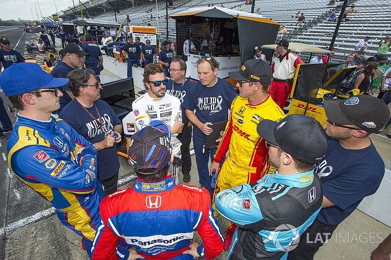 Alexander Rossi, Herta - Andretti Autosport Honda, Fernando Alonso, McLaren-Honda-Andretti Honda, Ry