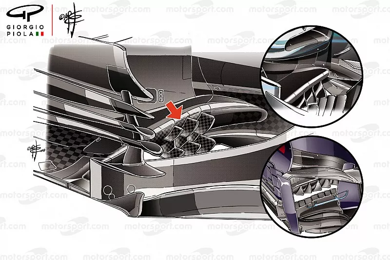 Haas F1 Team VF-18, barge board