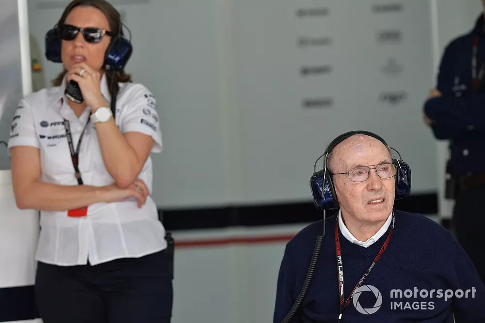 Claire Williams, Williams Deputy Team Principal and Frank Williams, Williams Team Owner