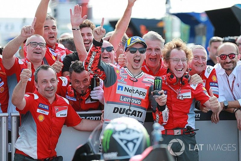 Poleman Jorge Lorenzo, Ducati Team